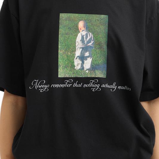 Pseushi Nothing Tee Black