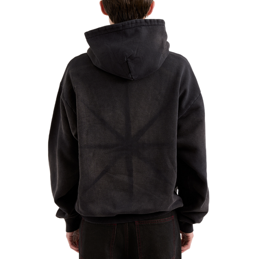Pseushi Pareidolia Hoodie Faded Black