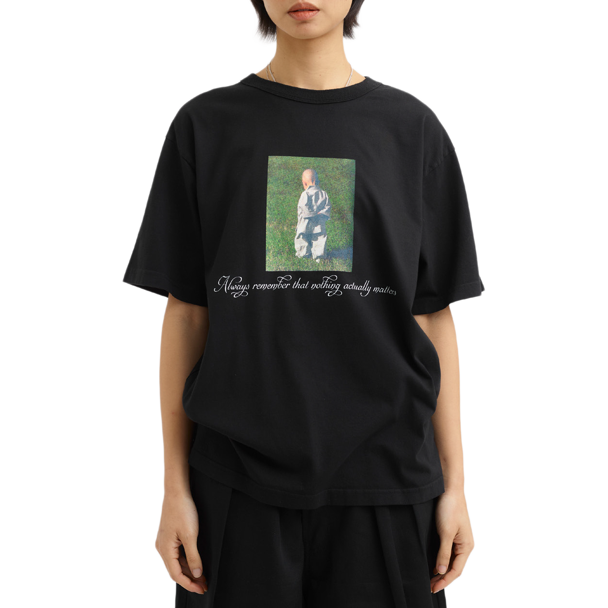 Pseushi Nothing Tee Black
