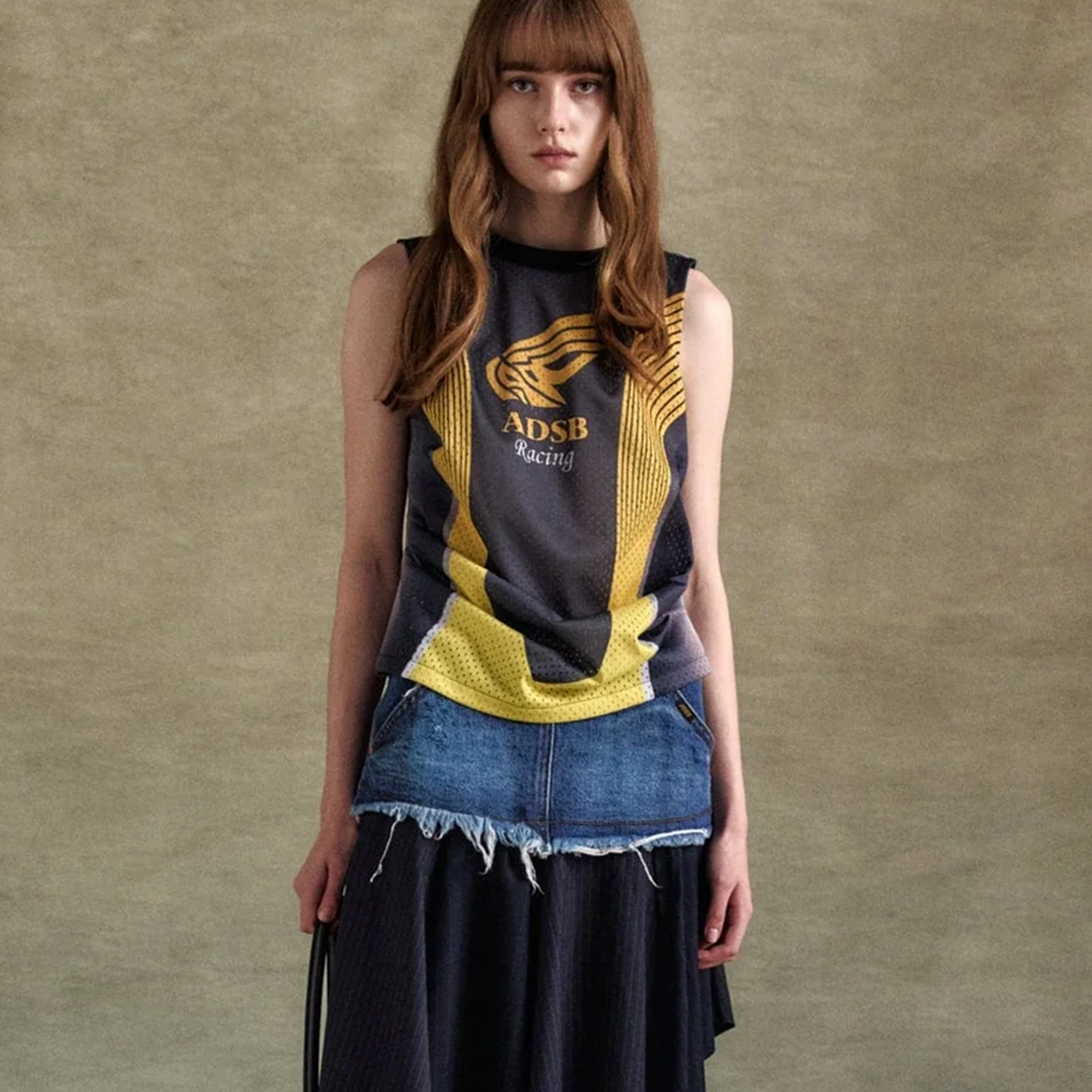 Andersson Bell Women's Racing Reworked Sleeveless Charcoal ATB1305W