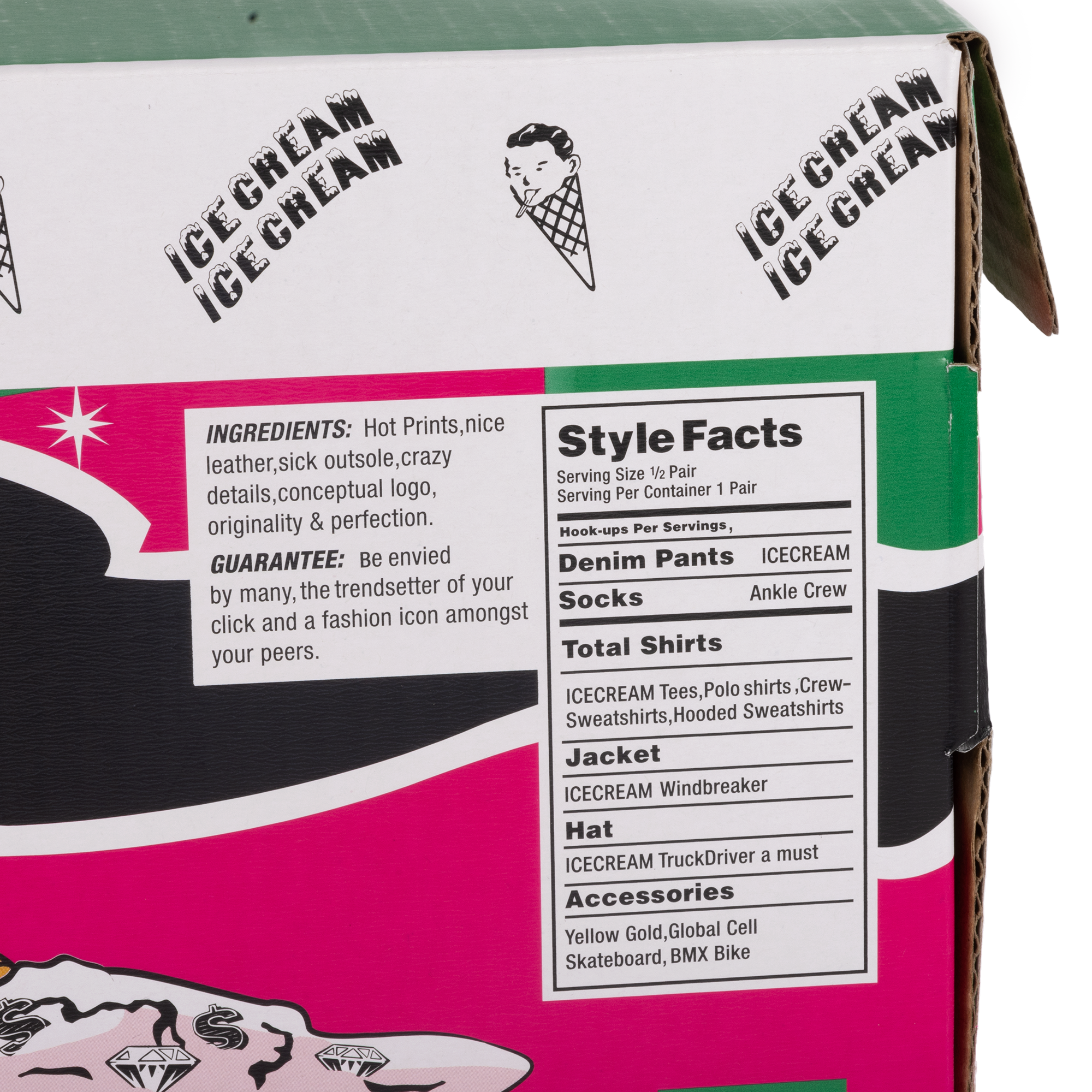 Reebok x BBC Ice Cream Board Flip Watermelon/Pink