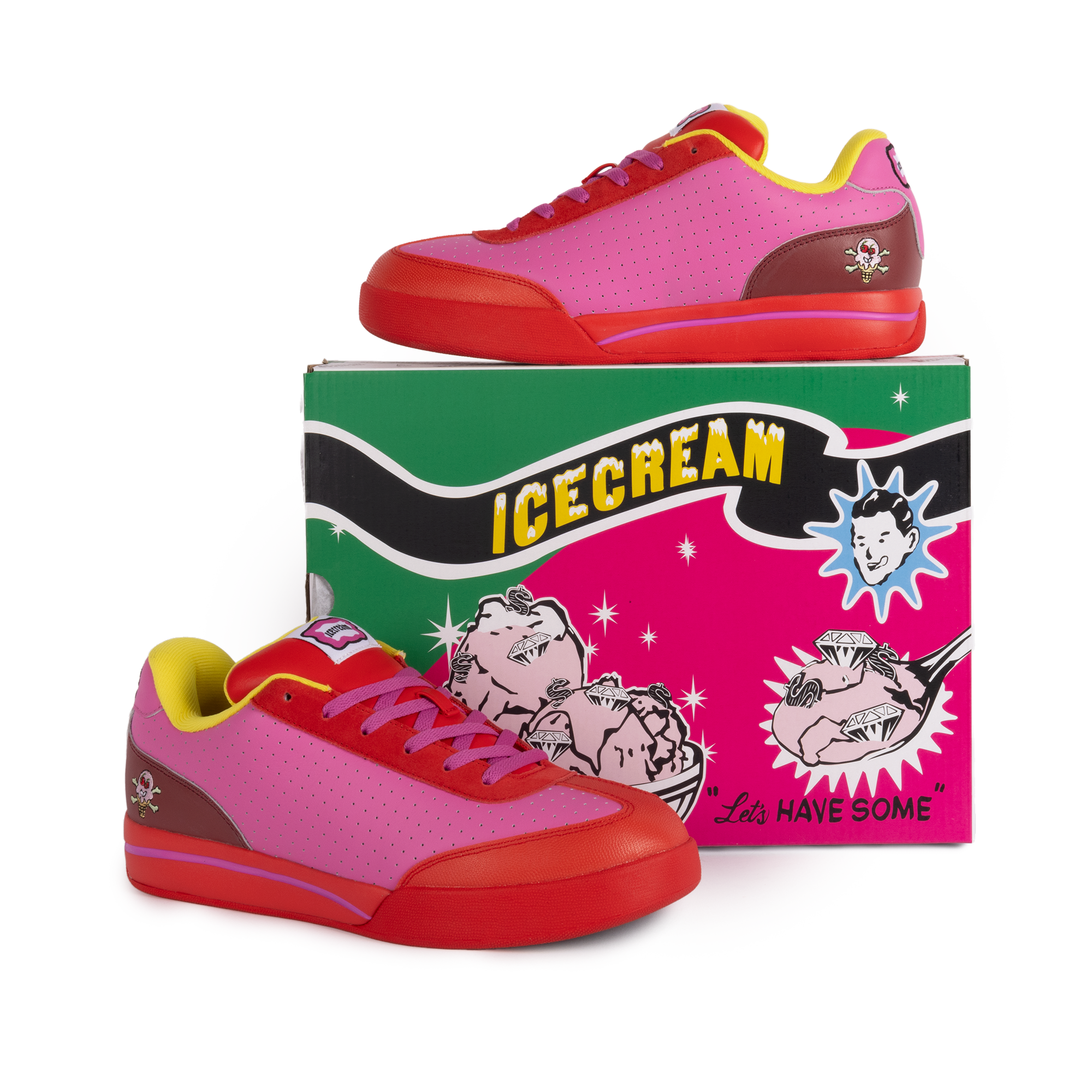 Reebok x BBC Ice Cream Board Flip Red/Pink/Yellow