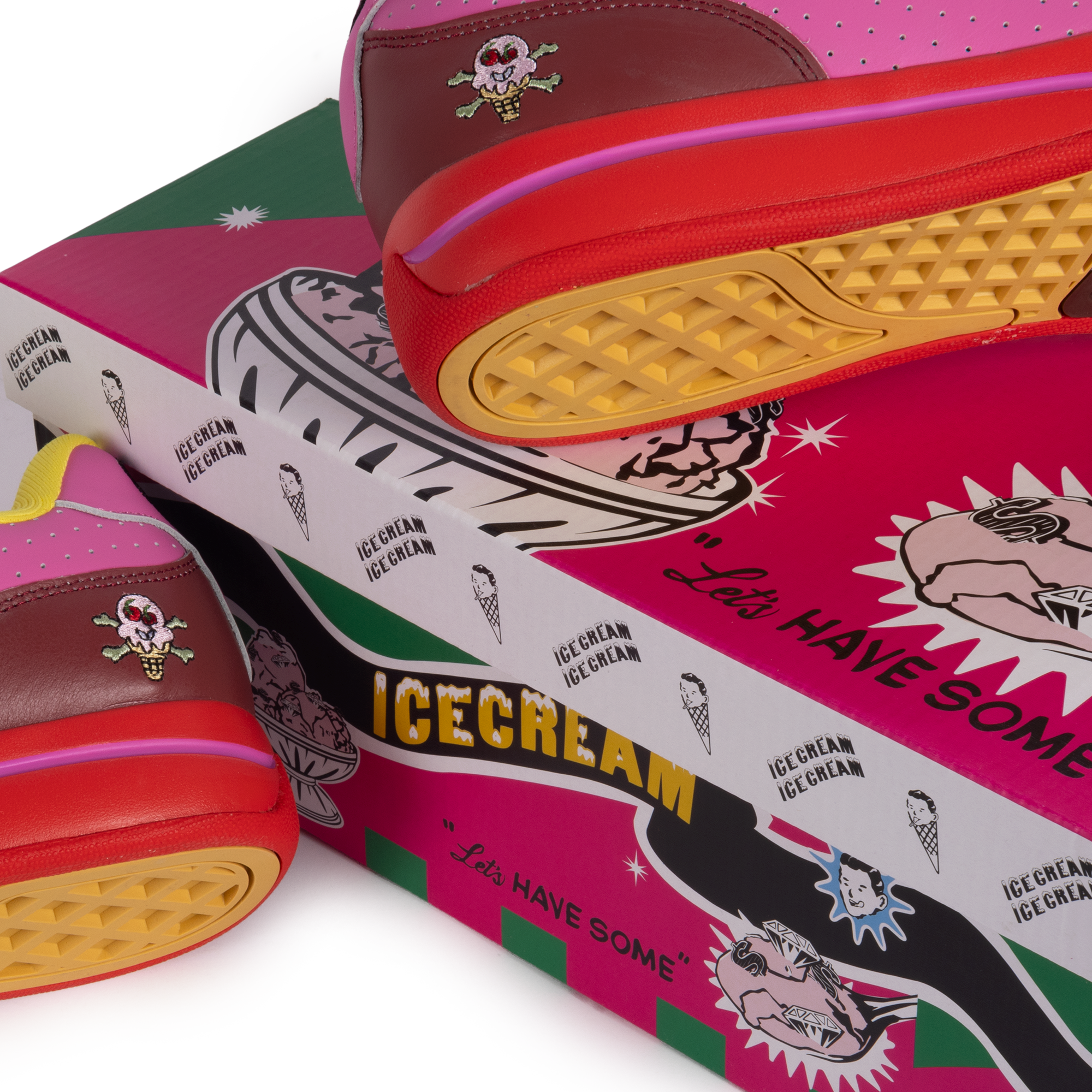 Reebok x BBC Ice Cream Board Flip Red/Pink/Yellow