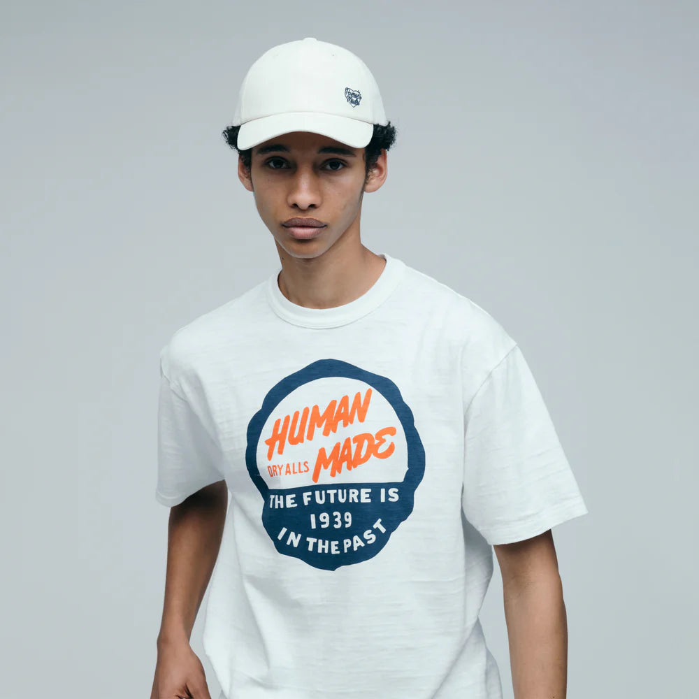 Human Made 6Panel Linen Cap White HM29GD046W