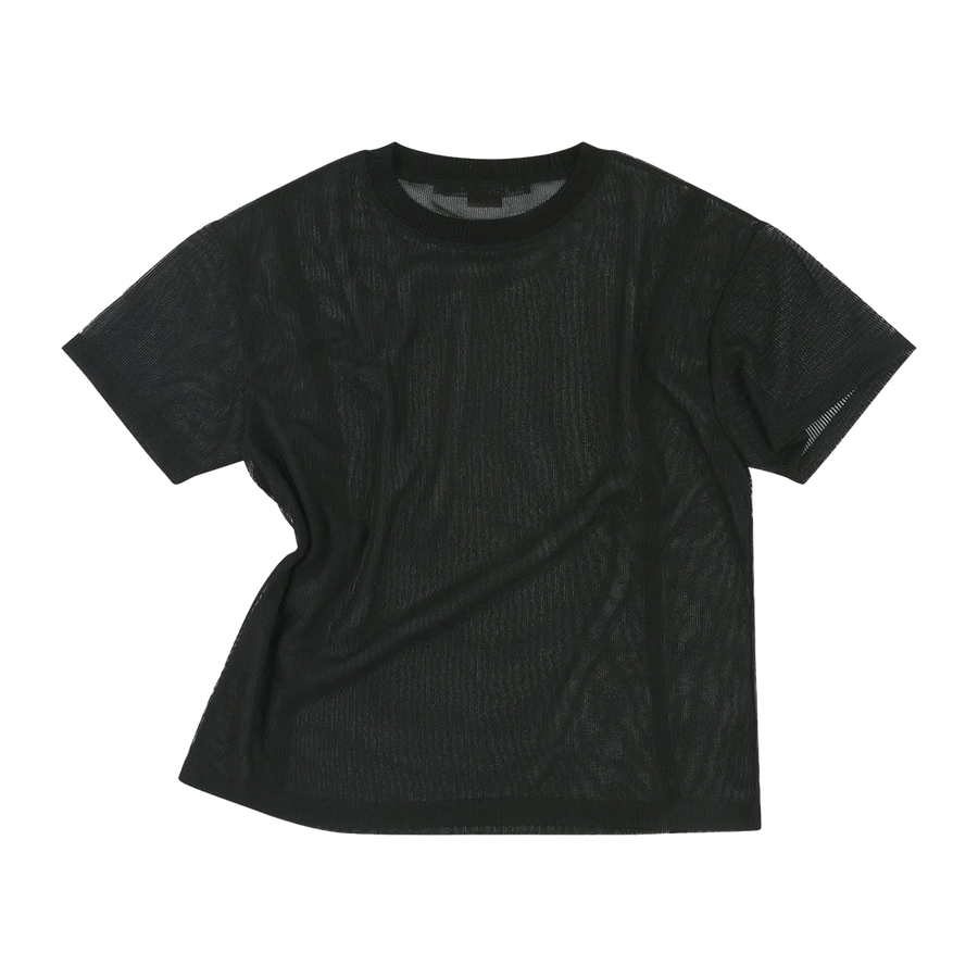 Andersson Bell Sapa Sheer Short Sleeve Sweater Black ATB1287M