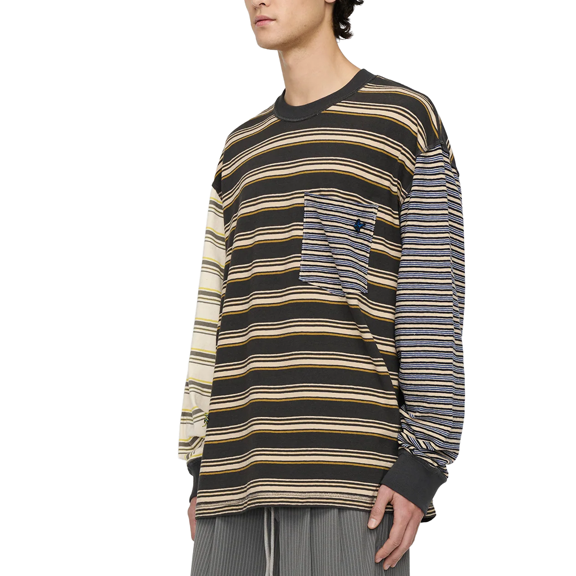 Song For The Mute Oversized Stripe Crew Neck