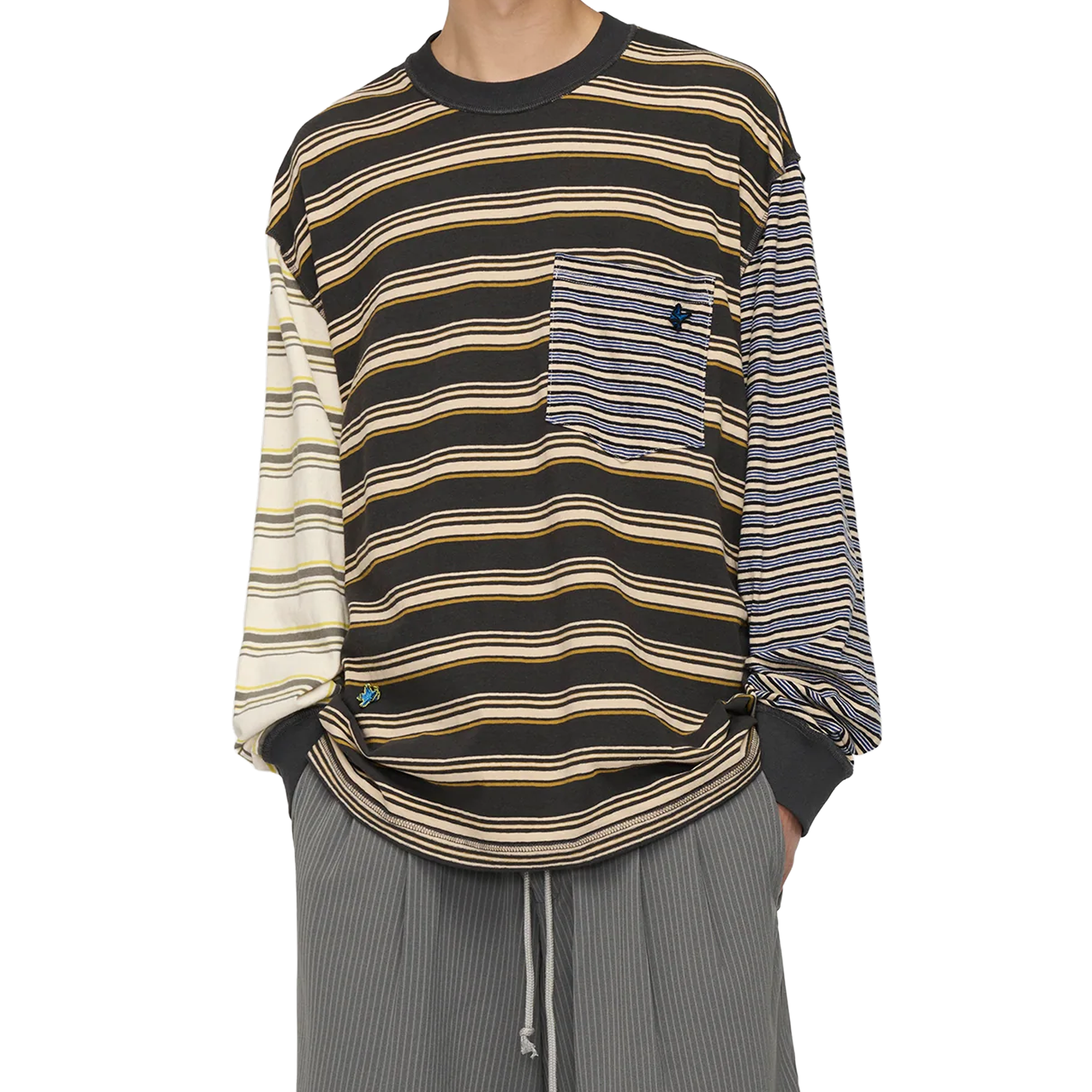 Song For The Mute Oversized Stripe Crew Neck