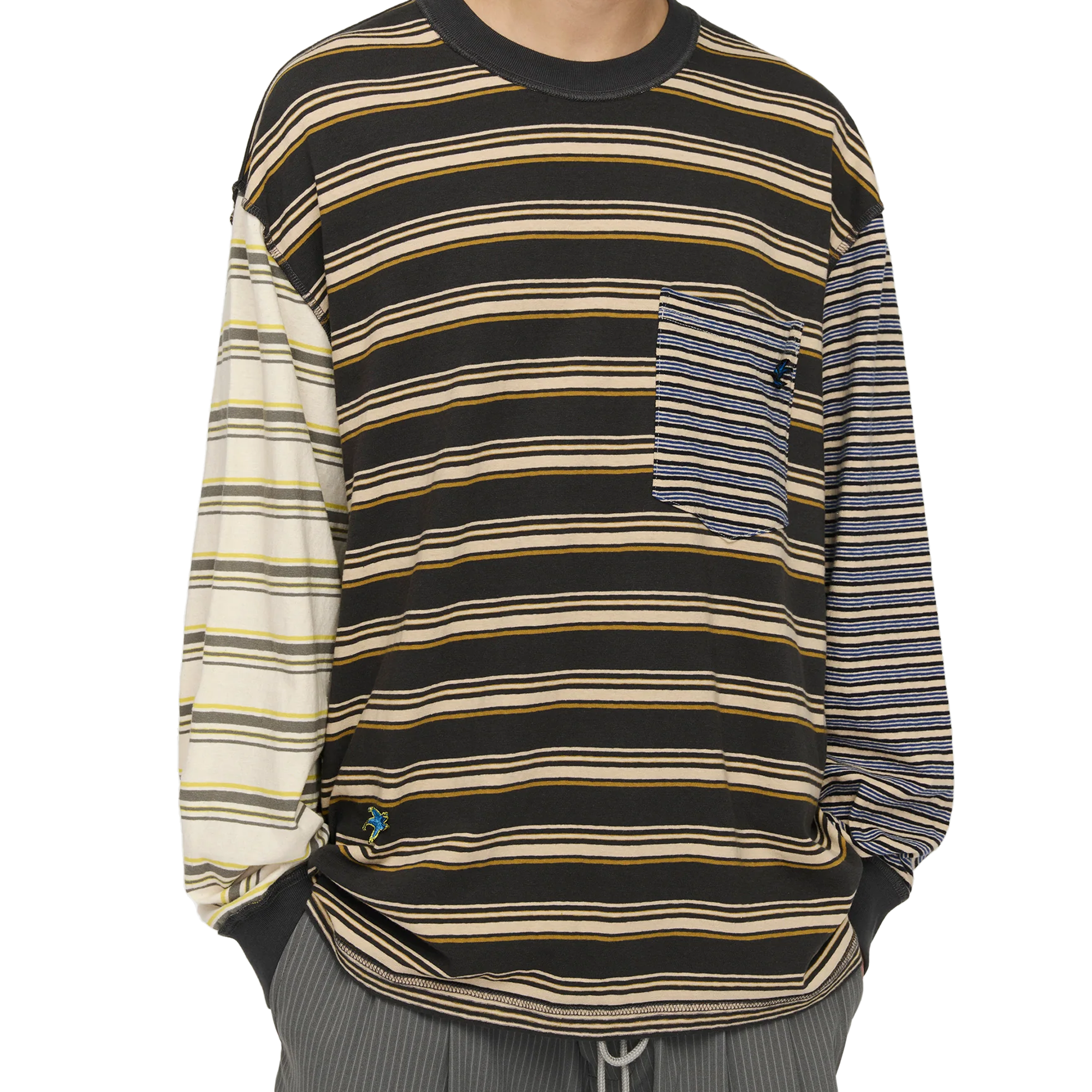 Song For The Mute Oversized Stripe Crew Neck