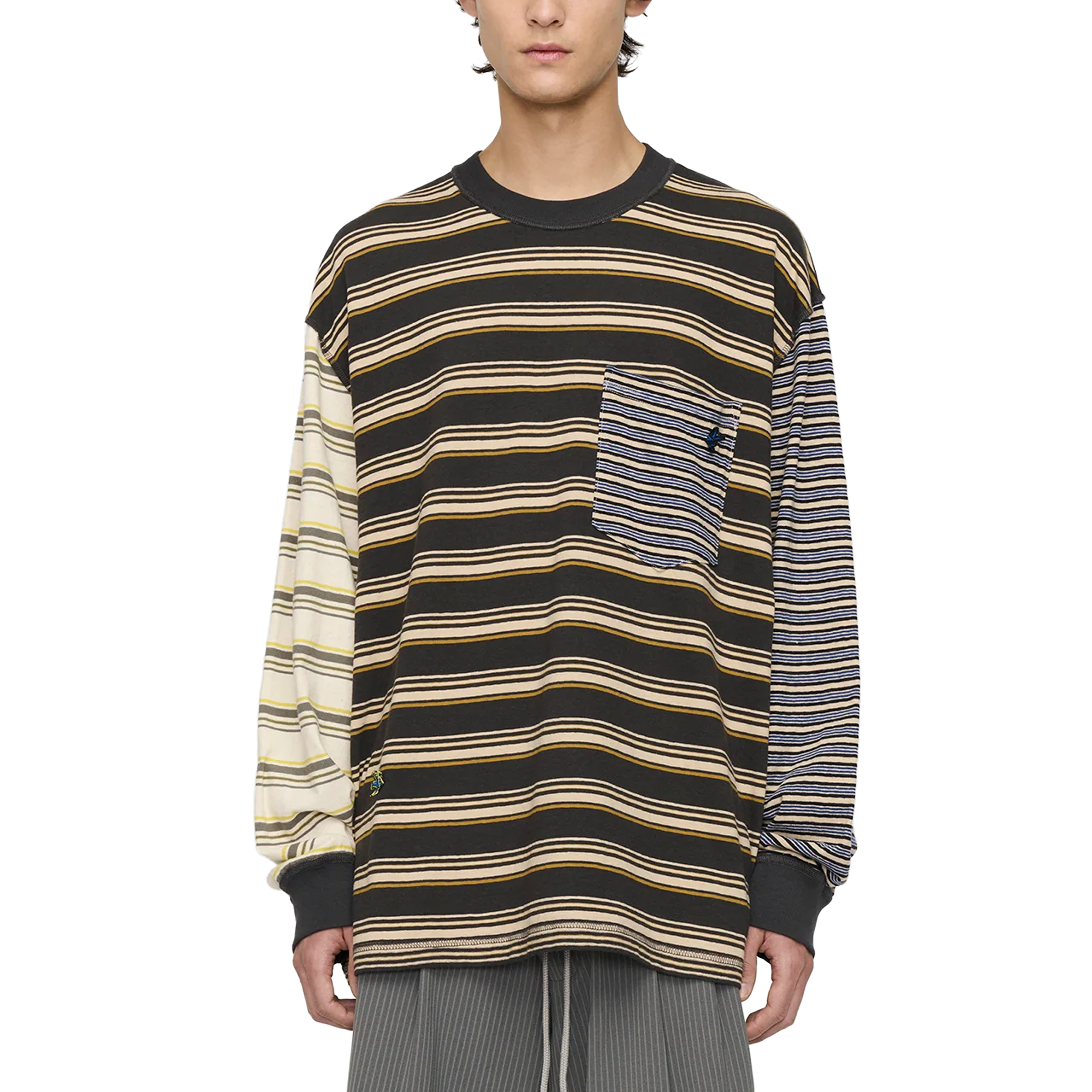 Song For The Mute Oversized Stripe Crew Neck
