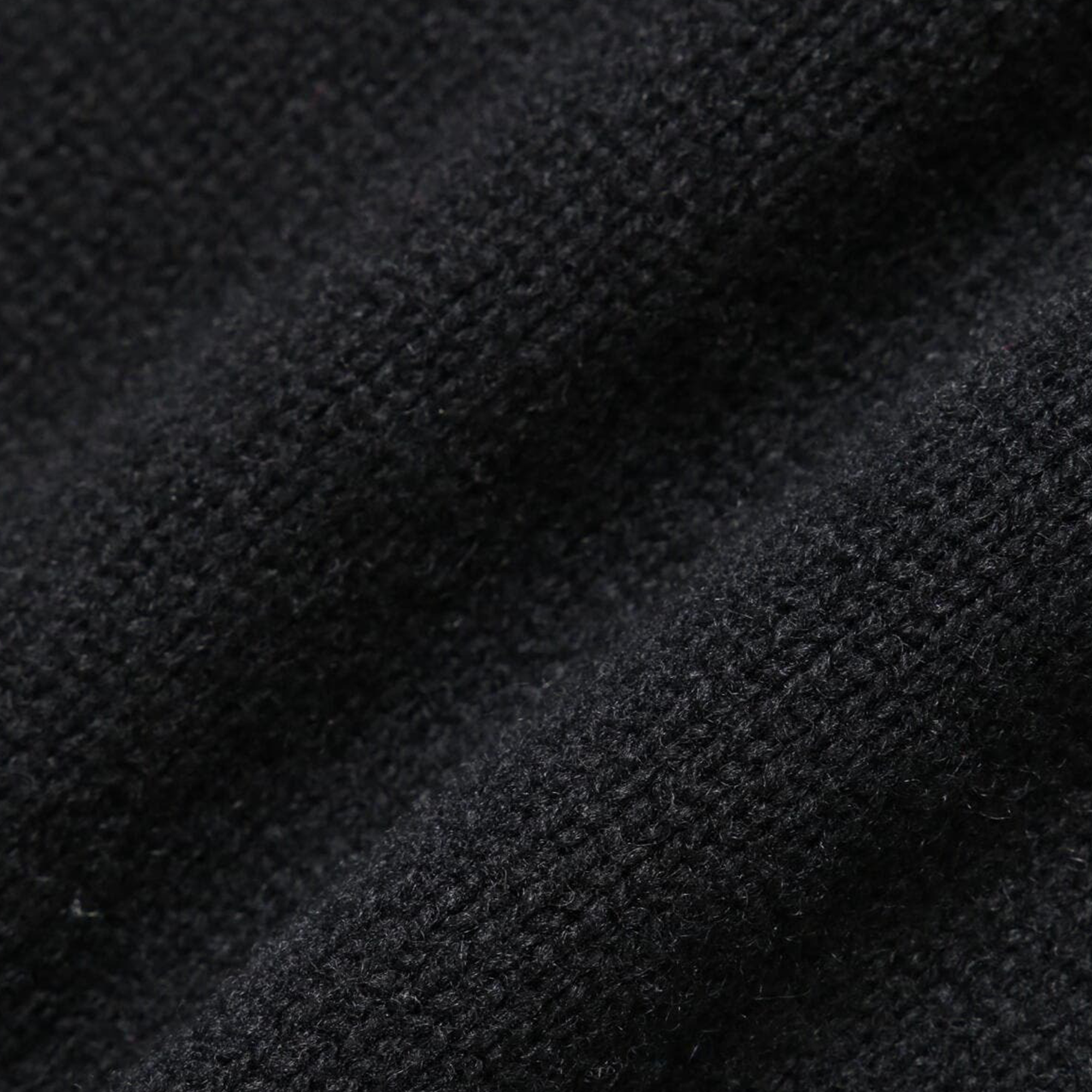 and wander Shetland Wool Sweater Black
