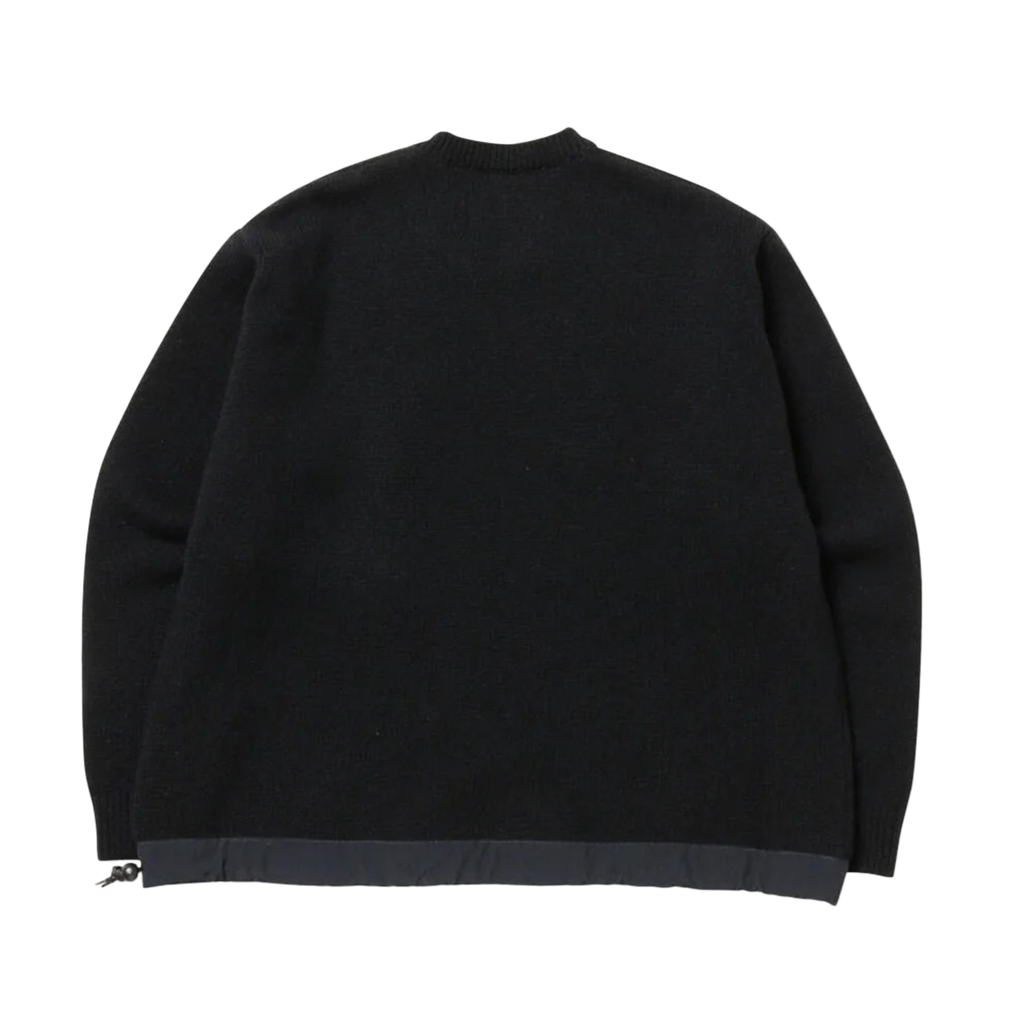 and wander Shetland Wool Sweater Black