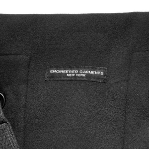 Engineered Garments Shoulder Pouch A Black Polyester Fake Suede