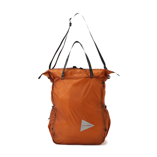 and wander Sil Tote Bag D.Orange