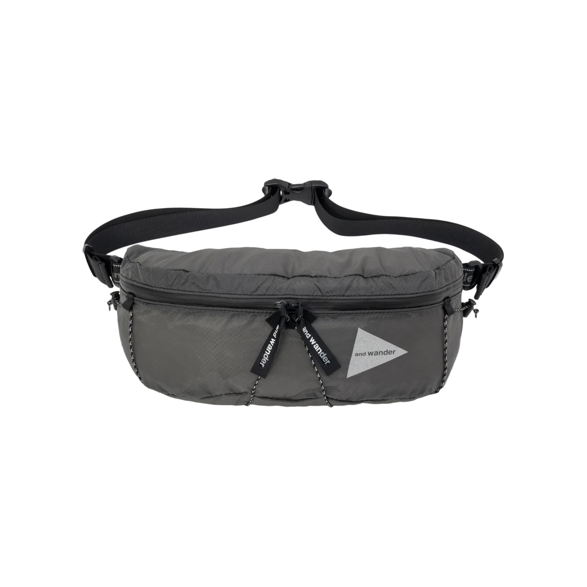 and wander Sil Waist Bag Gray