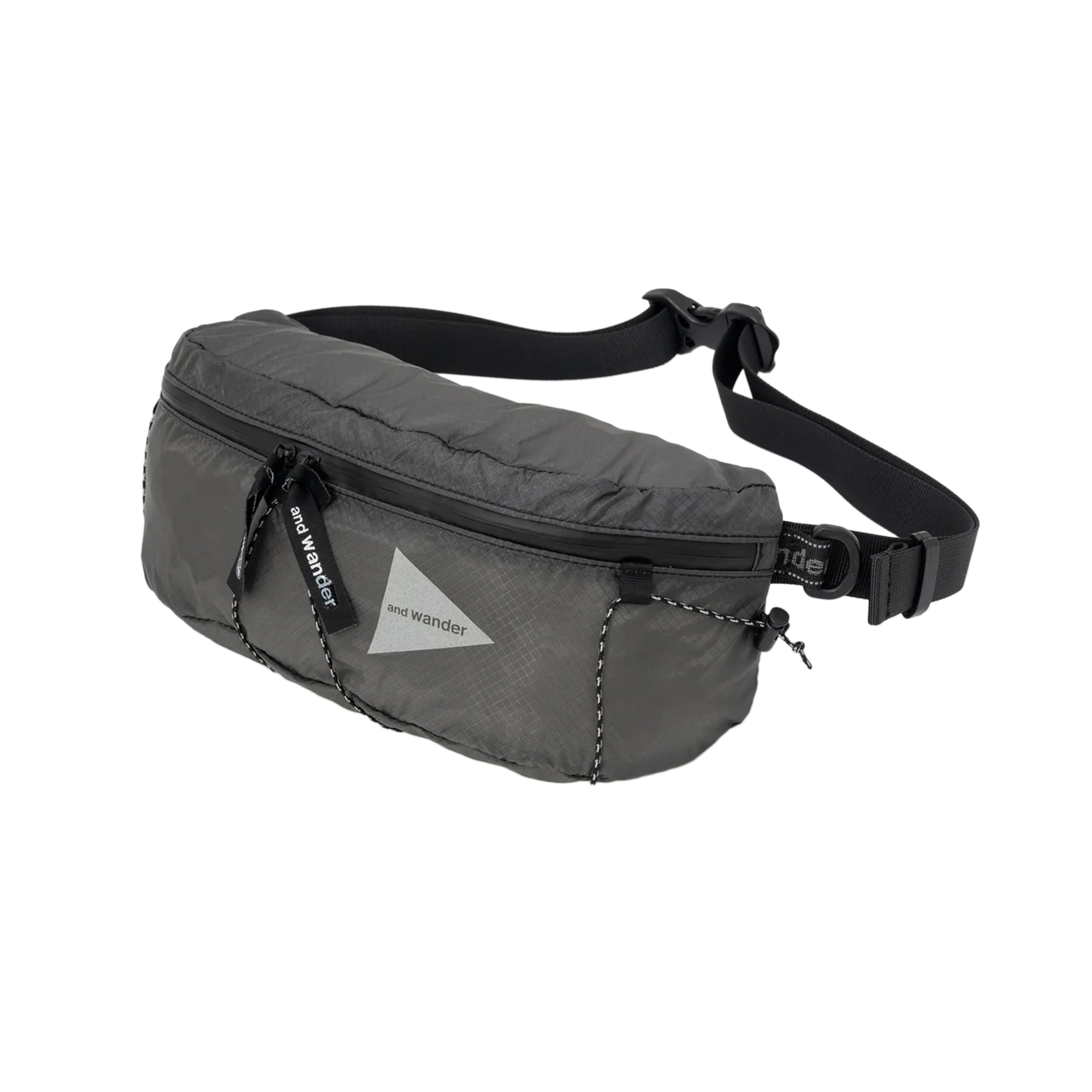 and wander Sil Waist Bag Gray