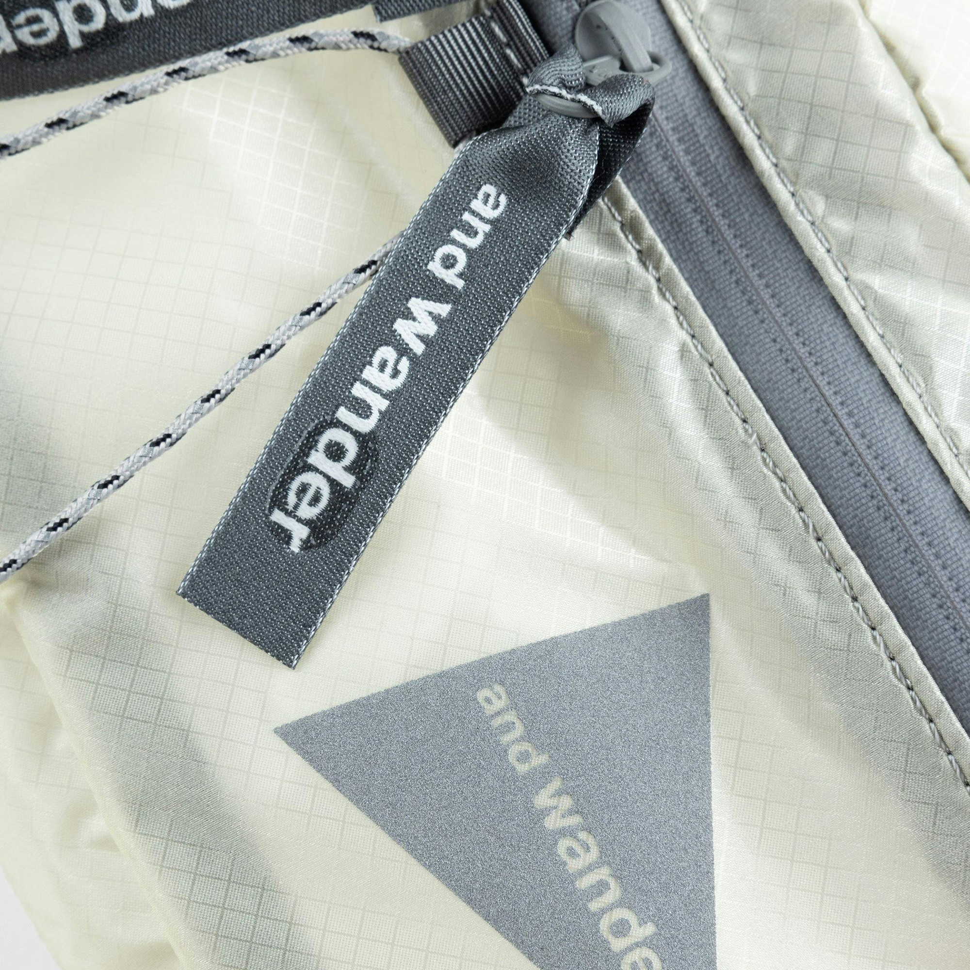 and wander Sil Waist Bag Off White