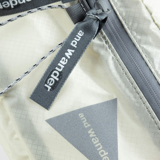 and wander Sil Waist Bag Off White