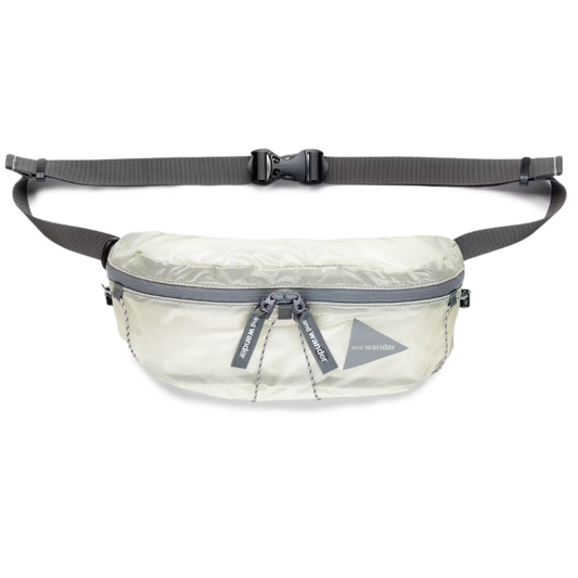 and wander Sil Waist Bag Off White