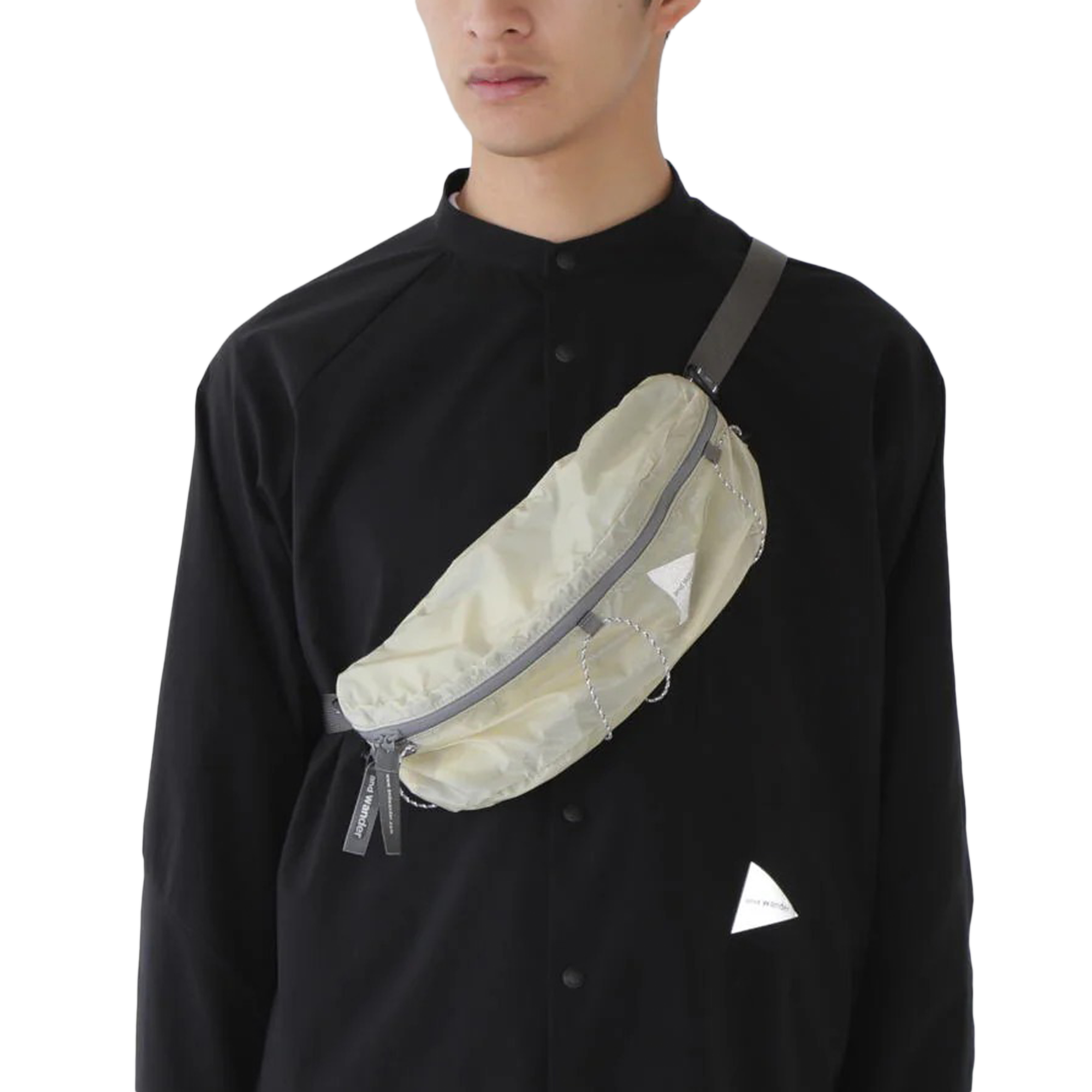 and wander Sil Waist Bag Off White