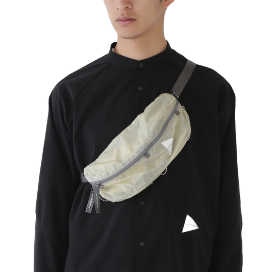 and wander Sil Waist Bag Off White