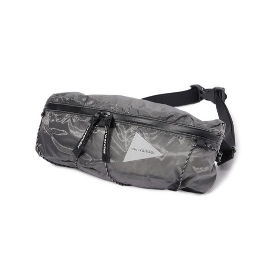 and wander Sil Waist Bag Gray