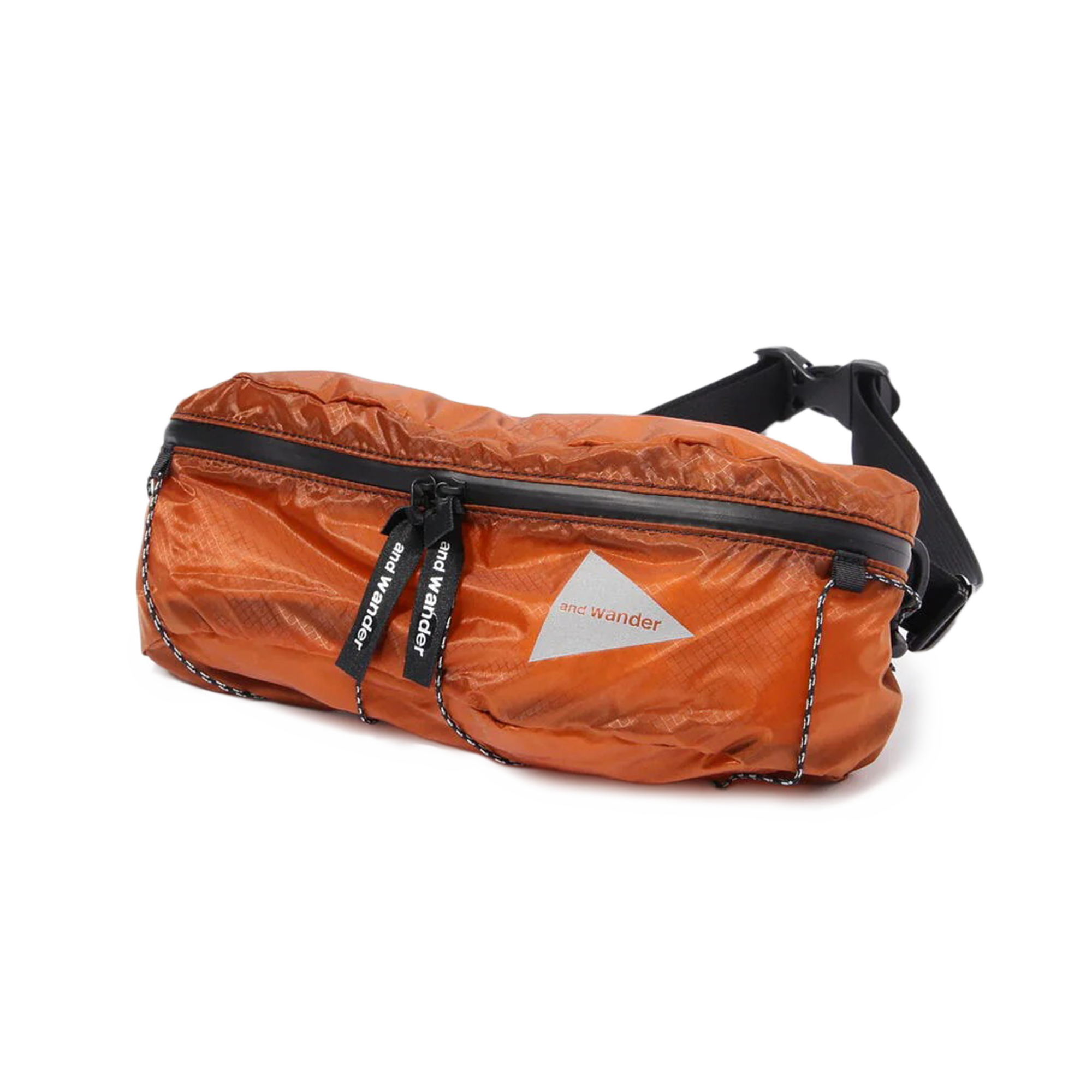 and wander Sil Waist Bag D.Orange