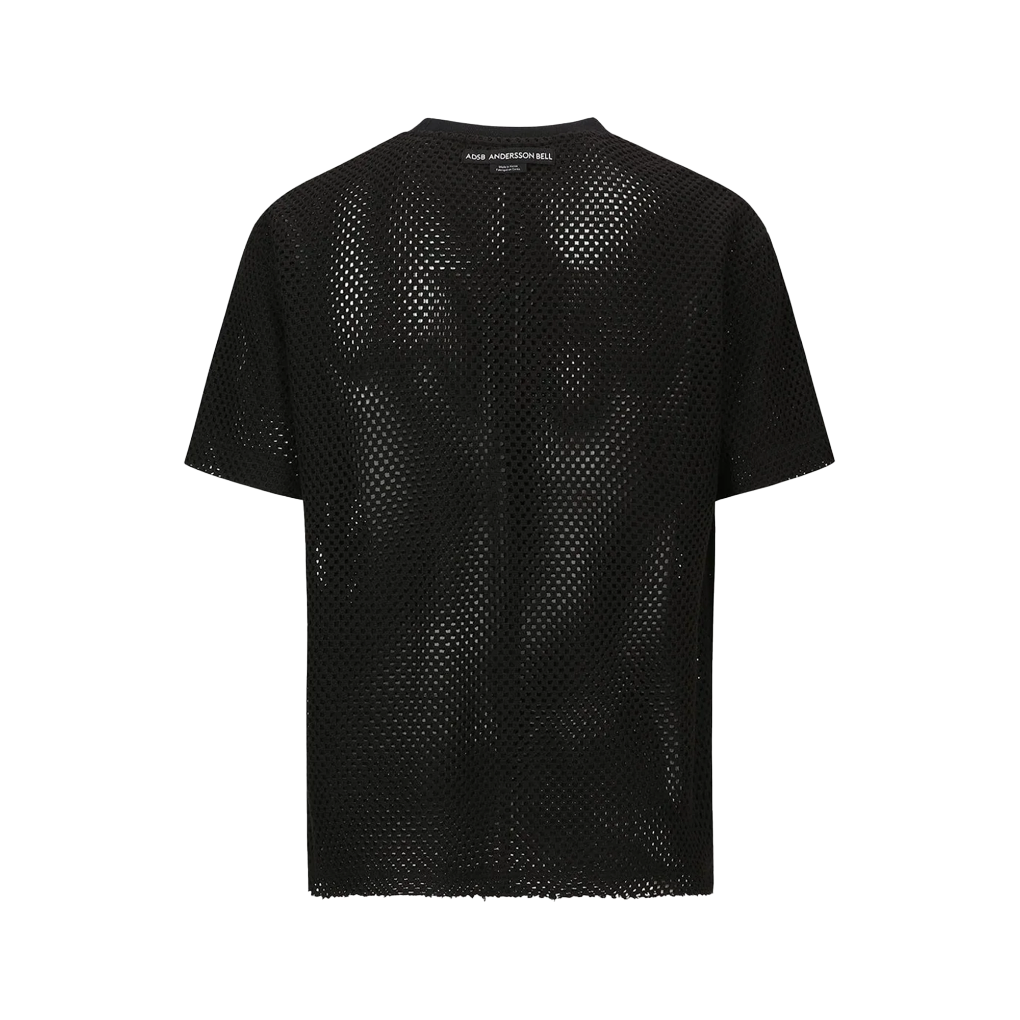 Andersson Bell Star Patch Mesh T-Shirts Black ATB1295M