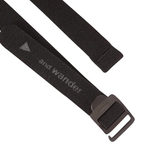 and Wander Stretch Tape Belt Black
