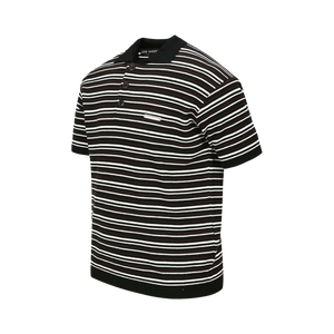 Andersson Bell Stripe Polo Sweater Black/Brown ATB1286M – Laced Andersson Bell Stripe Polo Sweater Black/Brown ATB1286M – Laced