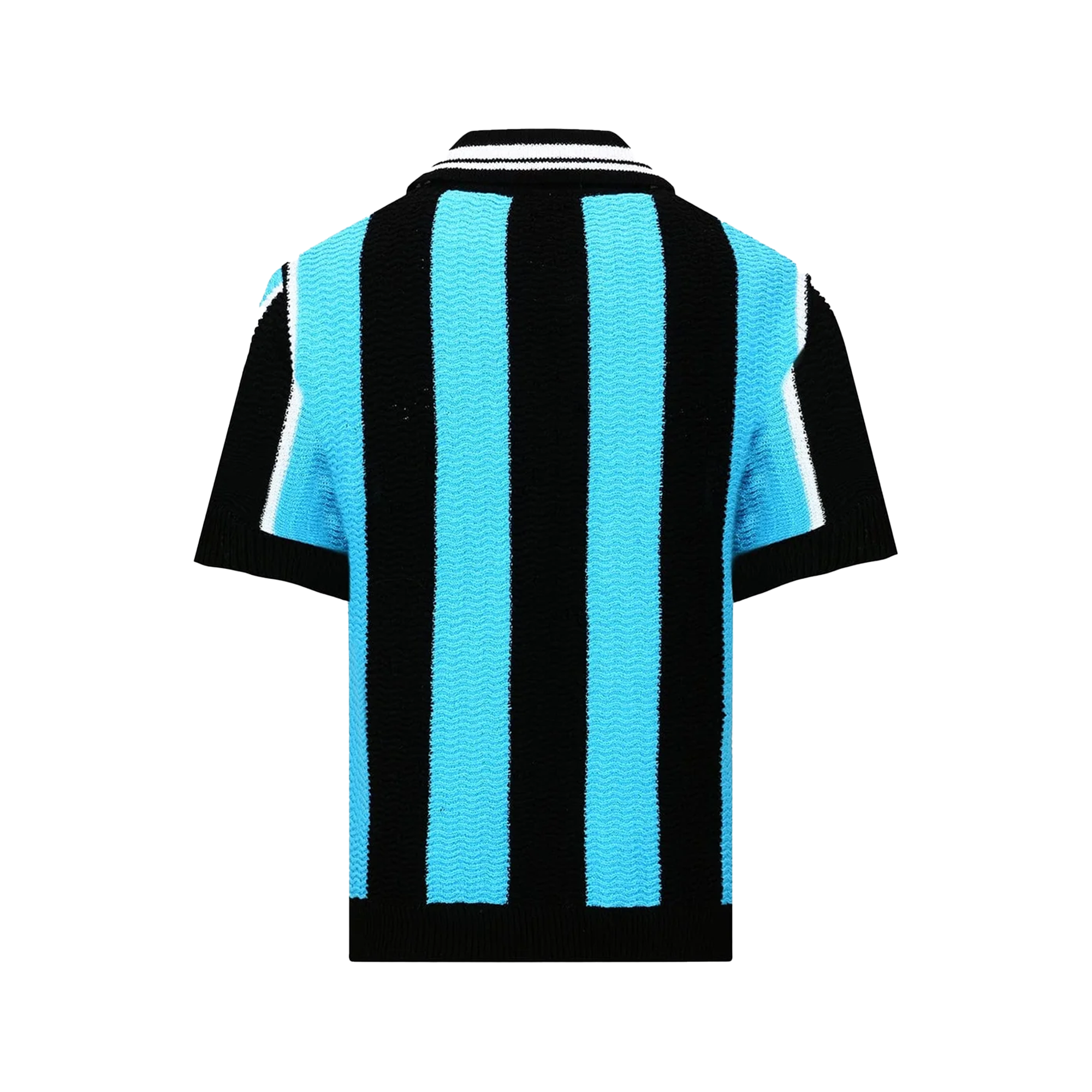 Andersson Bell Stripe Soccer Polo Sweater Black/Blue ATB1325M