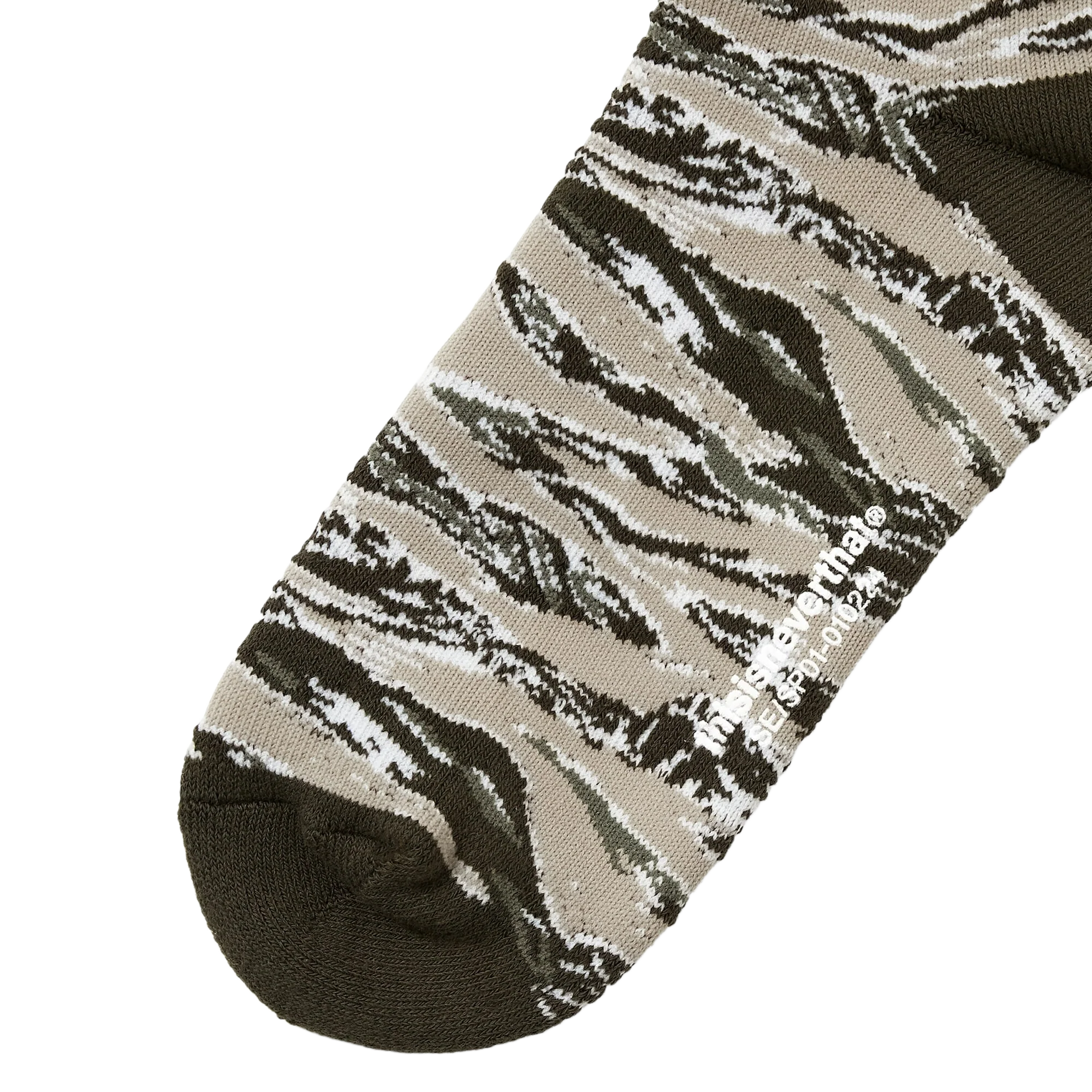 thisisneverthat Camo Socks Olive