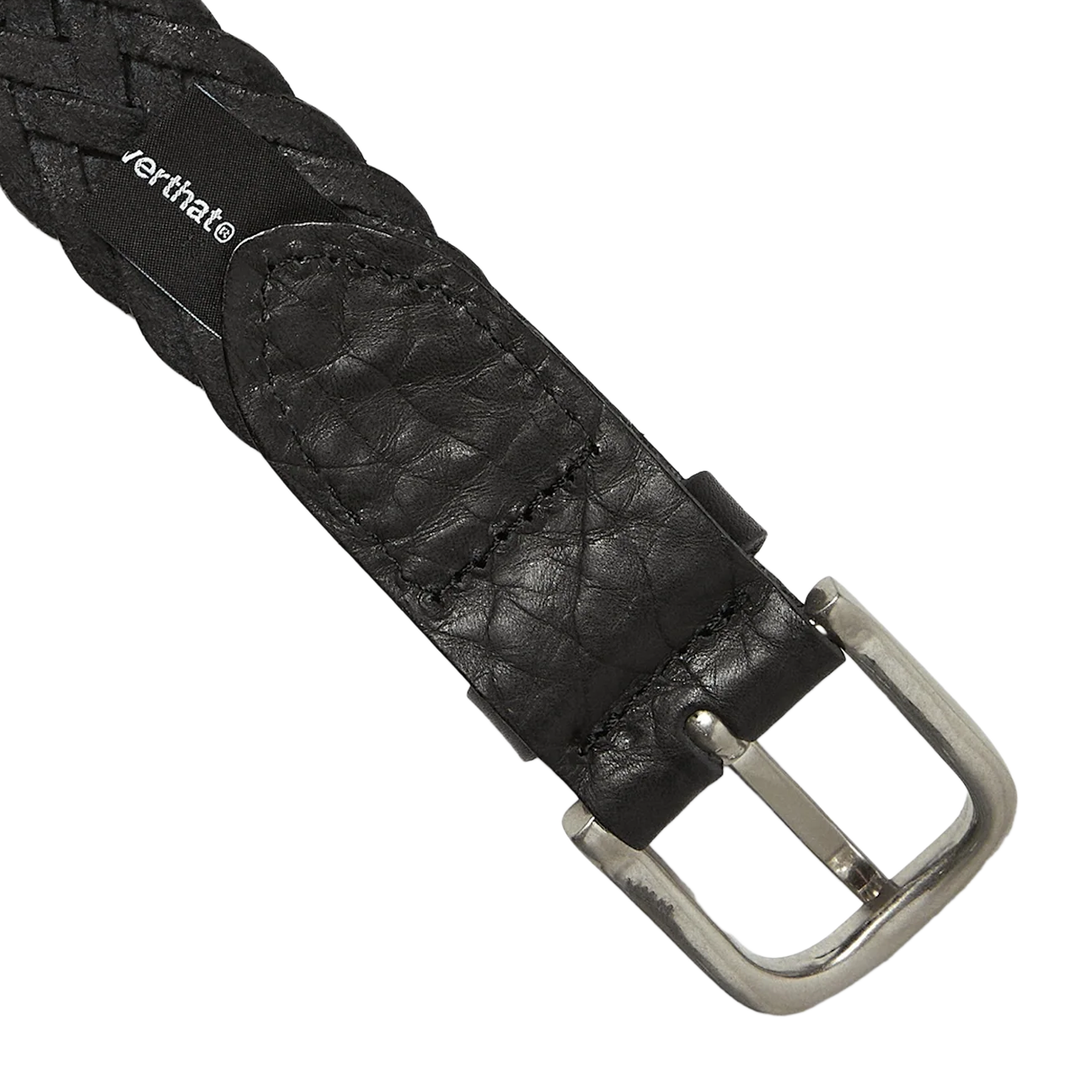 thisisneverthat Leather Mesh Belt Black