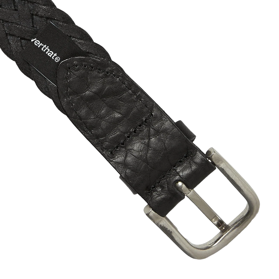 thisisneverthat Leather Mesh Belt Black