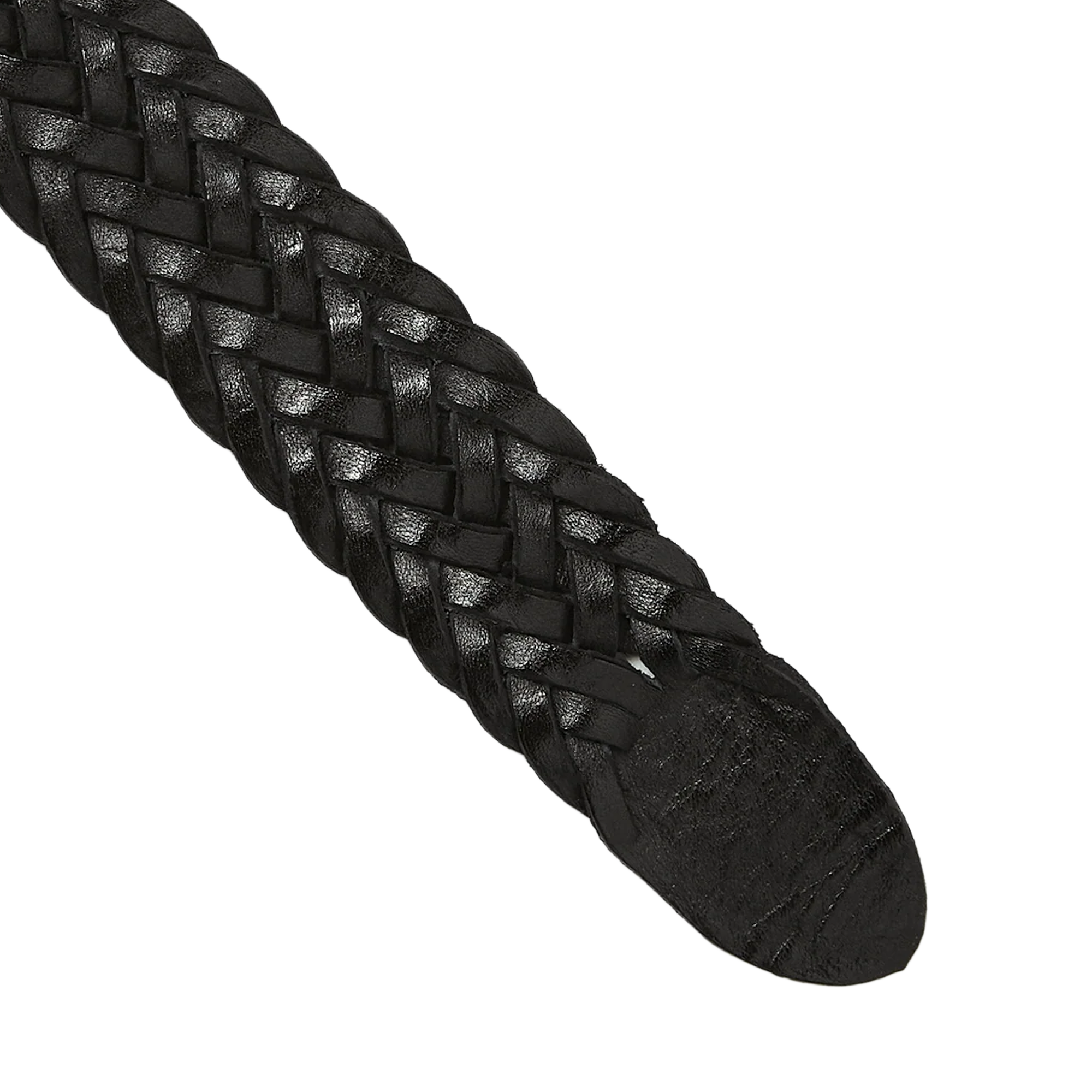 thisisneverthat Leather Mesh Belt Black