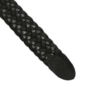 thisisneverthat Leather Mesh Belt Black