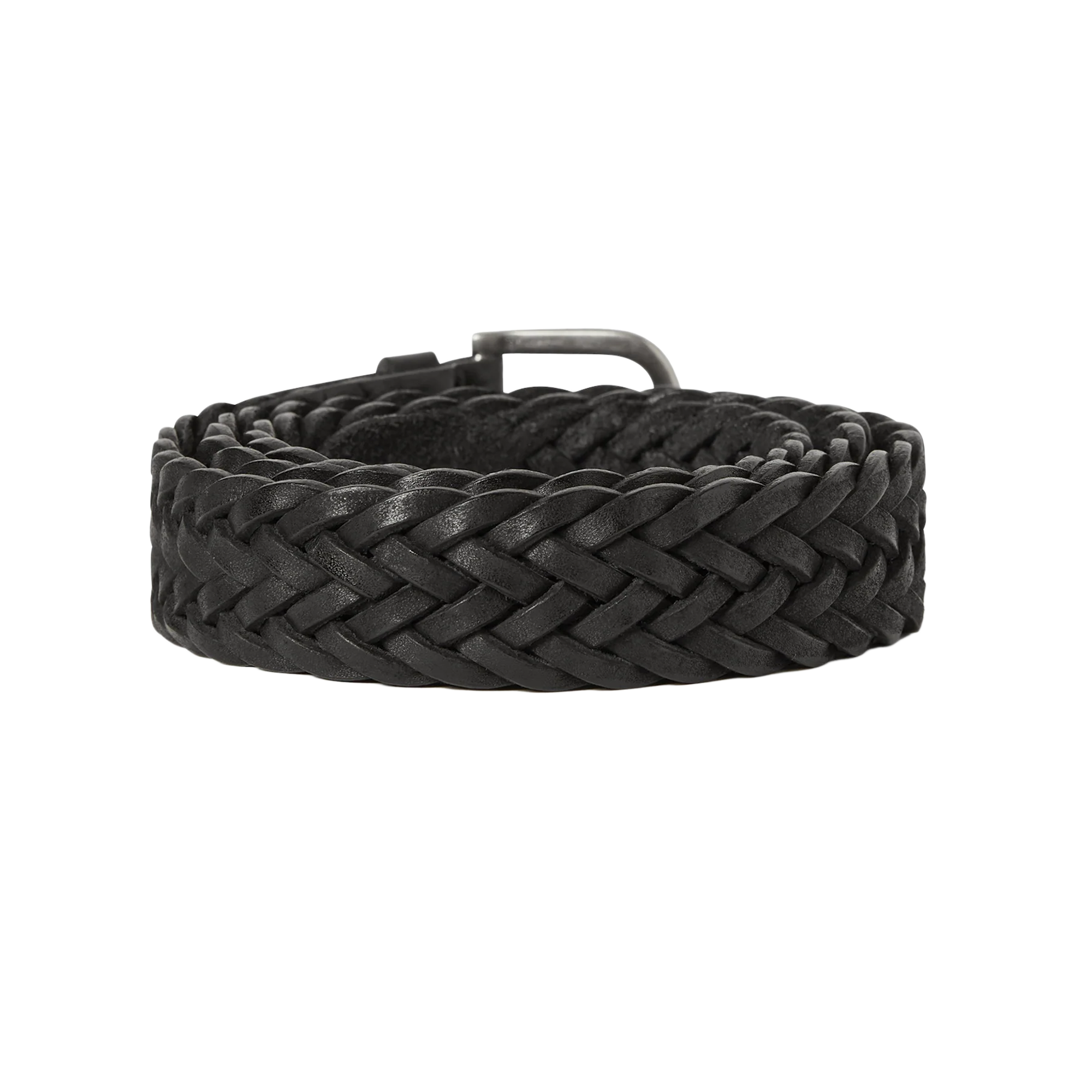 thisisneverthat Leather Mesh Belt Black