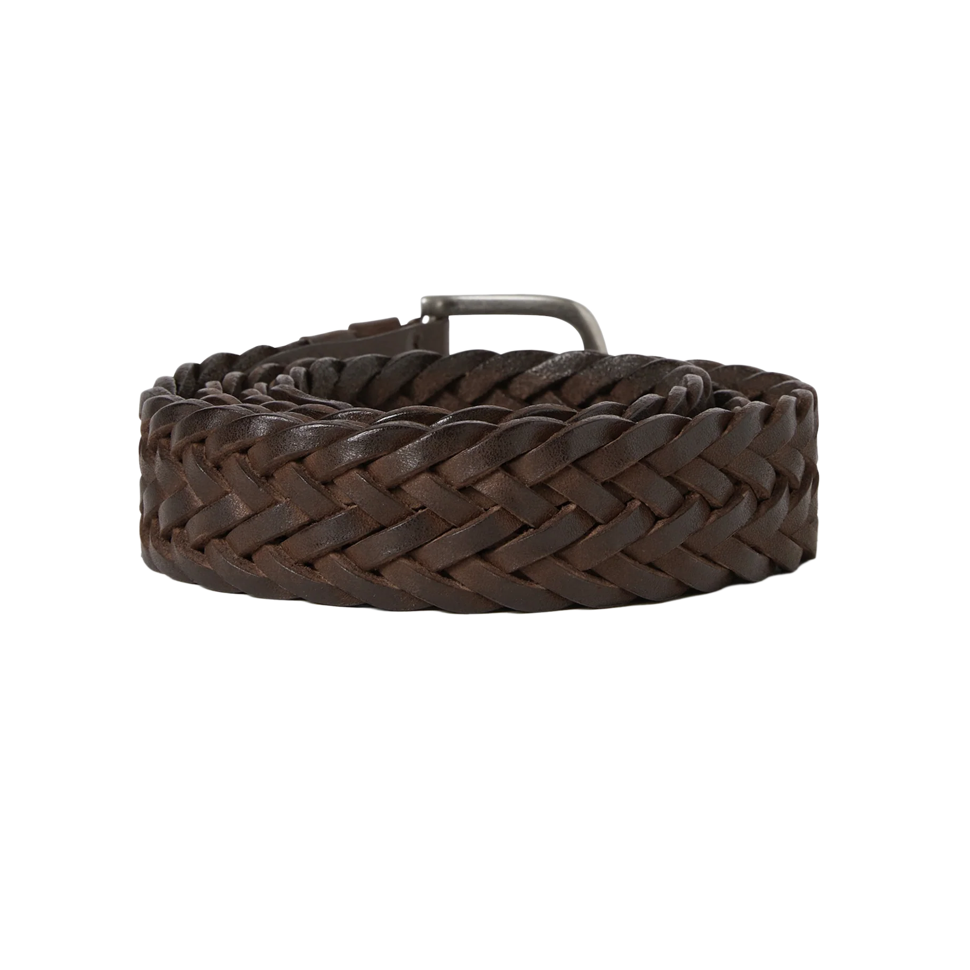 thisisneverthat Leather Mesh Belt Brown