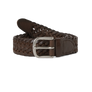 thisisneverthat Leather Mesh Belt Brown