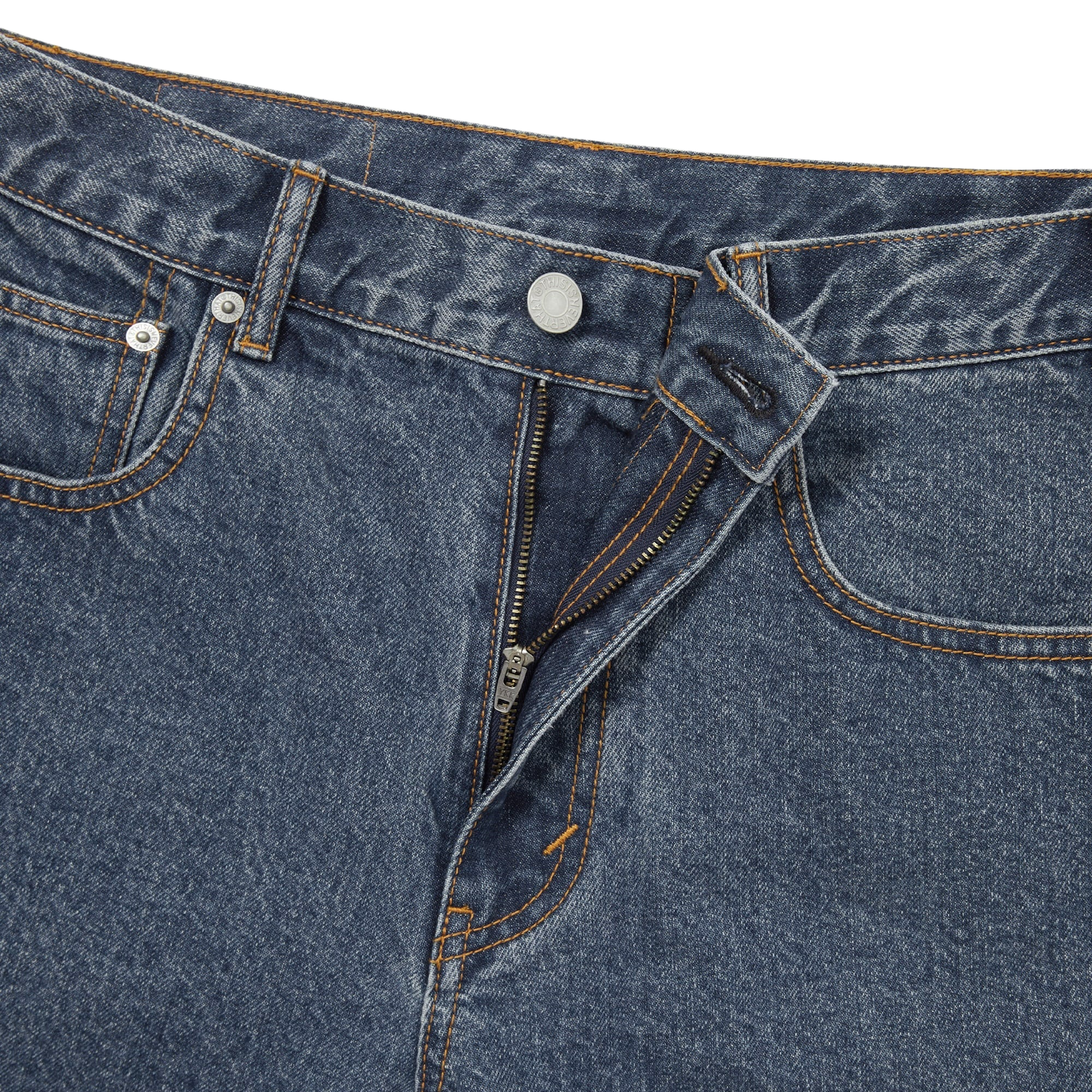thisisneverthat Relaxed Denim Short Blue
