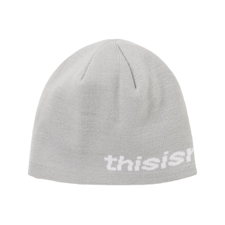 thisisneverthat SP-Logo No Cuff Beanie Light Grey