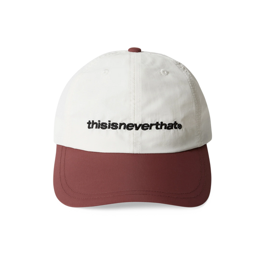 thisisneverthat SP-Logo Nylon Cap Ivory/Burgundy