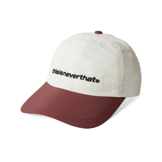 thisisneverthat SP-Logo Nylon Cap Ivory/Burgundy