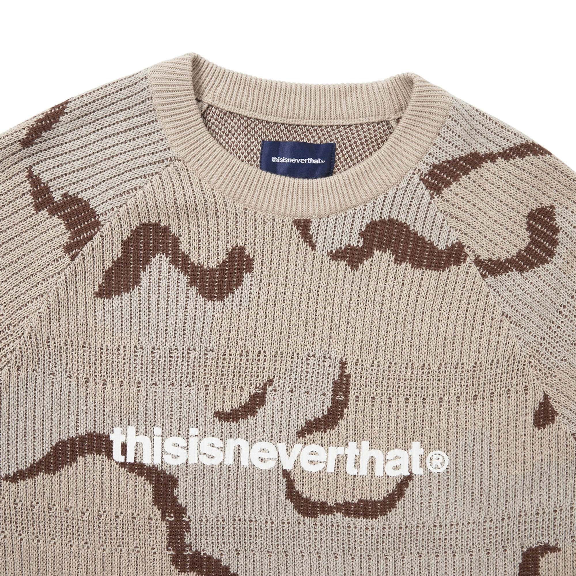 thisisneverthat T-Logo Knit Sweater Camo
