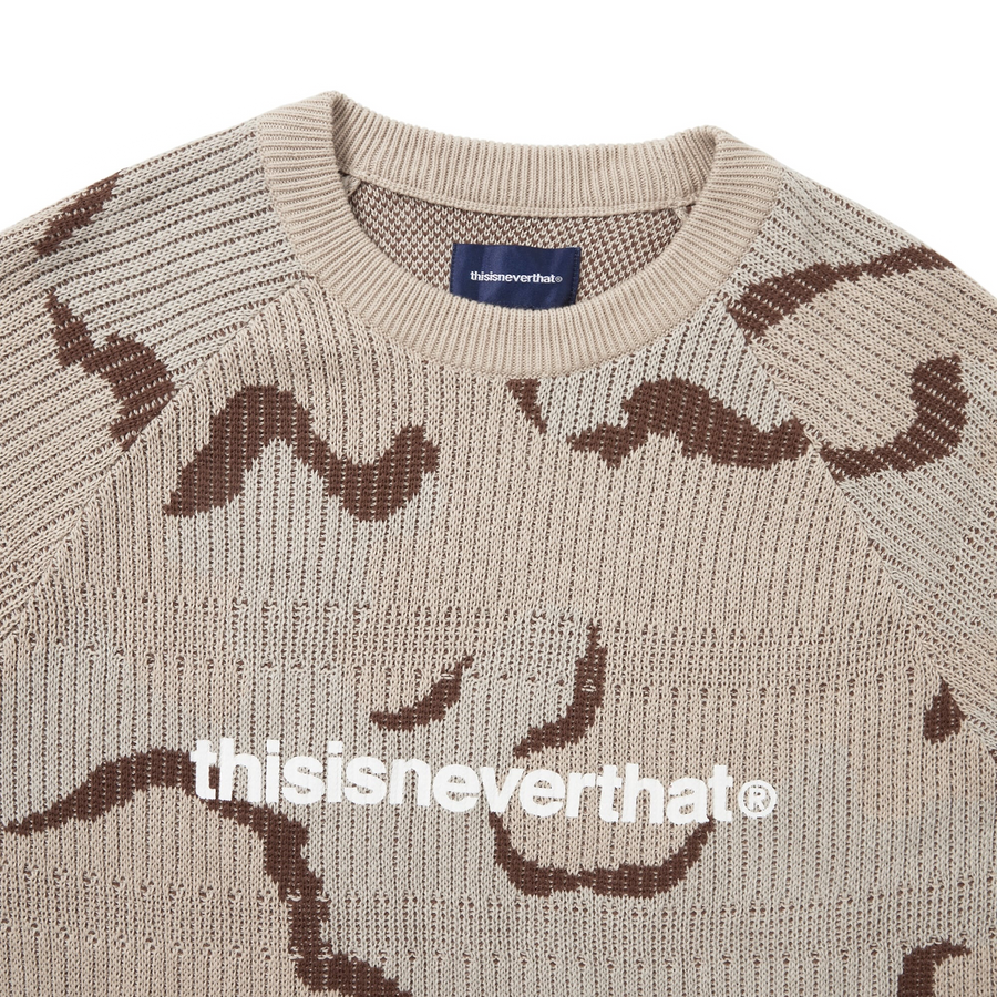 thisisneverthat T-Logo Knit Sweater Camo