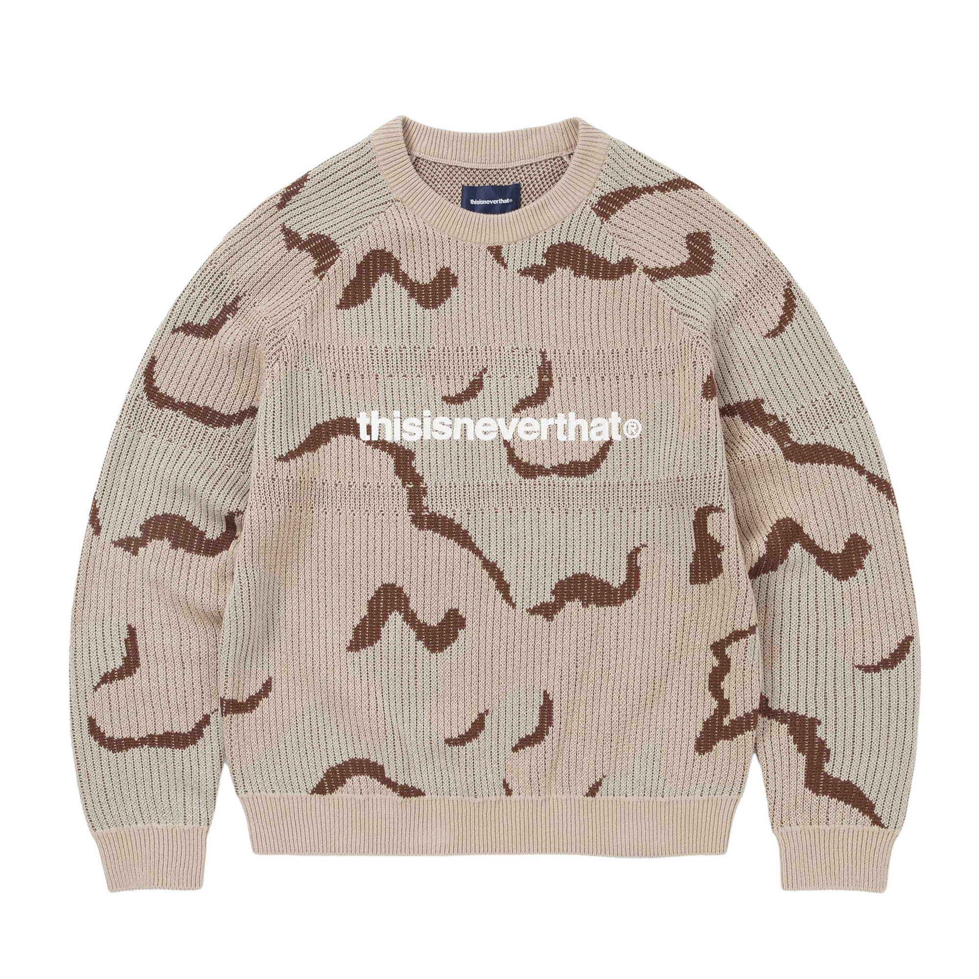 thisisneverthat T-Logo Knit Sweater Camo
