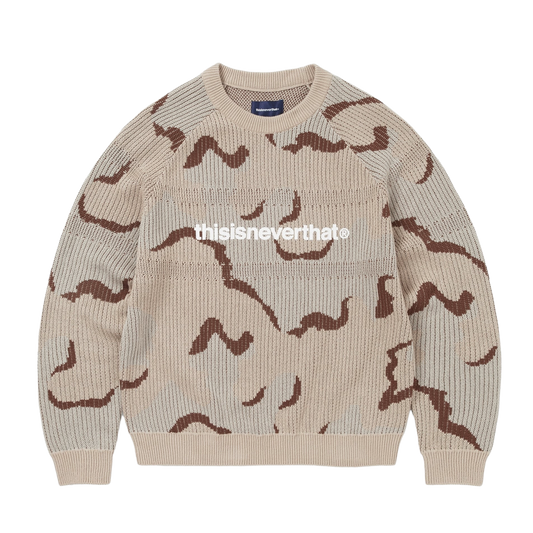 thisisneverthat T-Logo Knit Sweater Camo