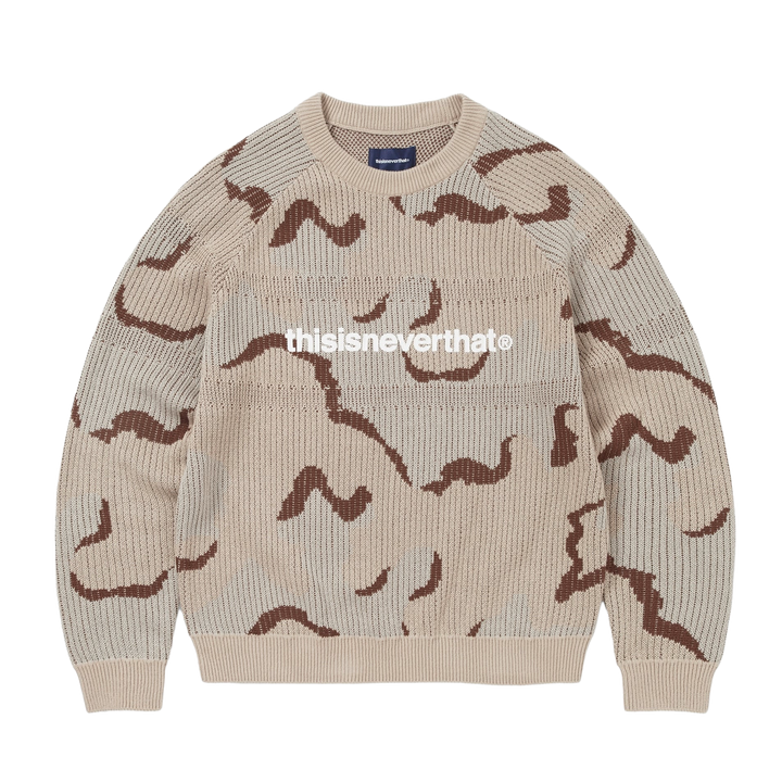 thisisneverthat T-Logo Knit Sweater Camo