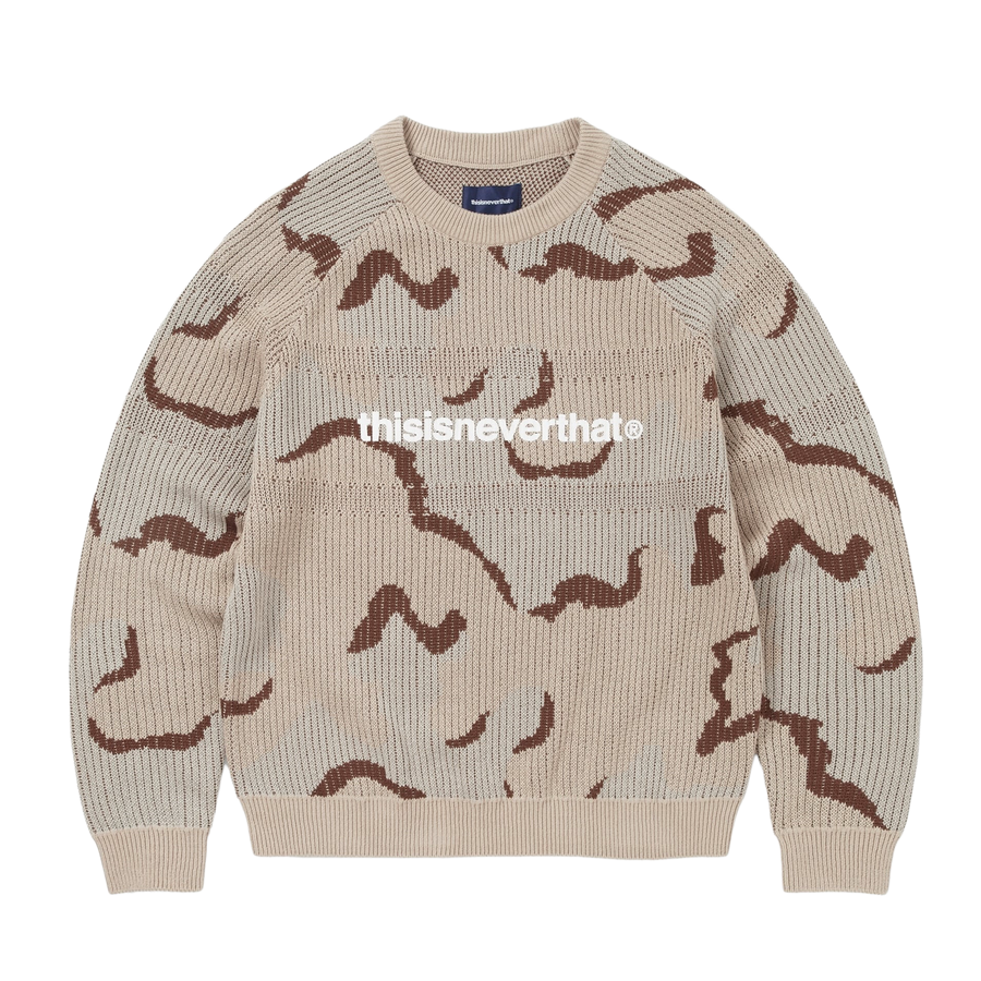 thisisneverthat T-Logo Knit Sweater Camo