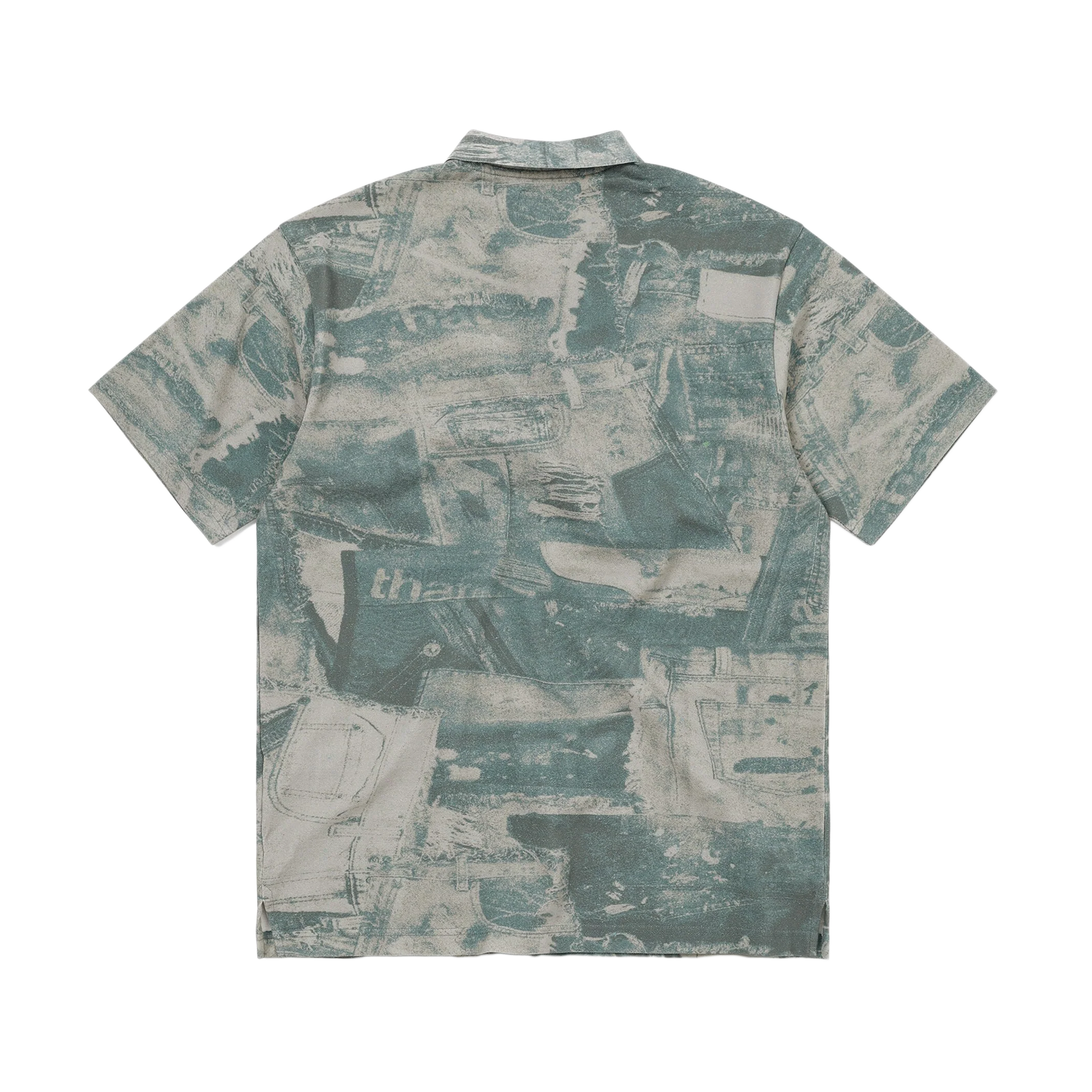 thisisneverthat T-Logo S/S Jersey Polo Denim Patchwork