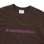 thisisneverthat T-Logo T-Shirt Dark Chocolate